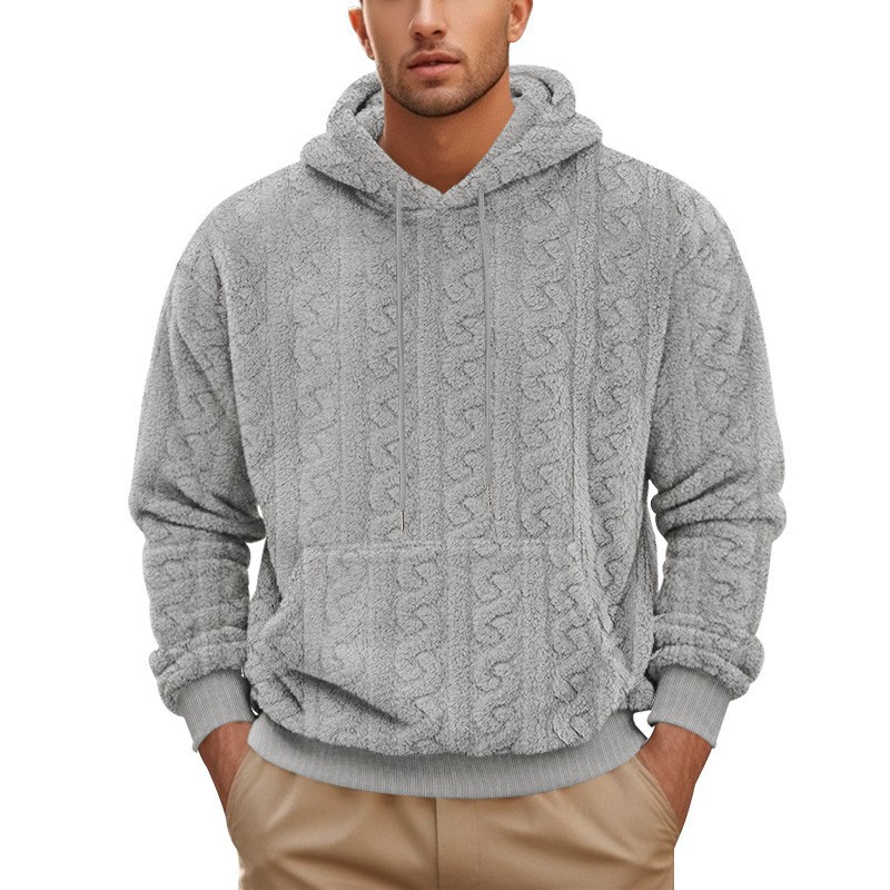 Men's winter hooded sweatshirt - Image 4